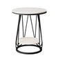 23.6 "Tall Modern Round Side End Table One Shelf bijzettafel met metalen frame