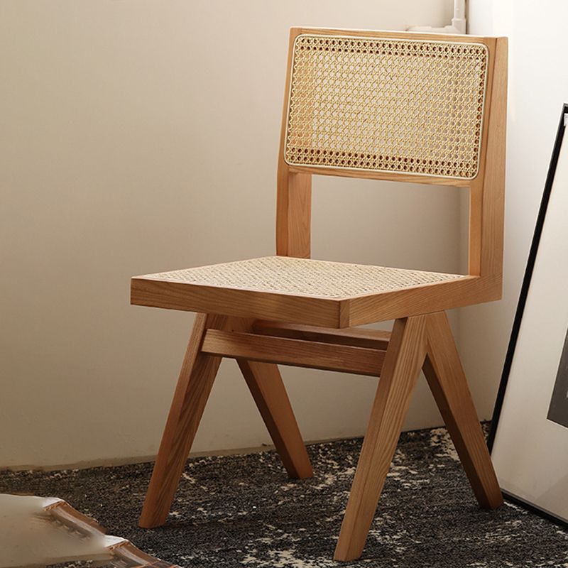 Wood Modern Dining Side Chair Cane Back Dining Chairs for Home Clearhalo 'Dining Chairs' 'Dining Tables & Seating' 'dining_chair' 'furn' 'furn_dining_chair' 'Furniture' 'Kitchen & Dining Furniture' 1200x1200_4726d9c8-04cd-4b9c-99ff-160aed97358b