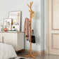 Free Standing Hall Tree Wood Nordic Style Coat Hanger with 8 Hooks
