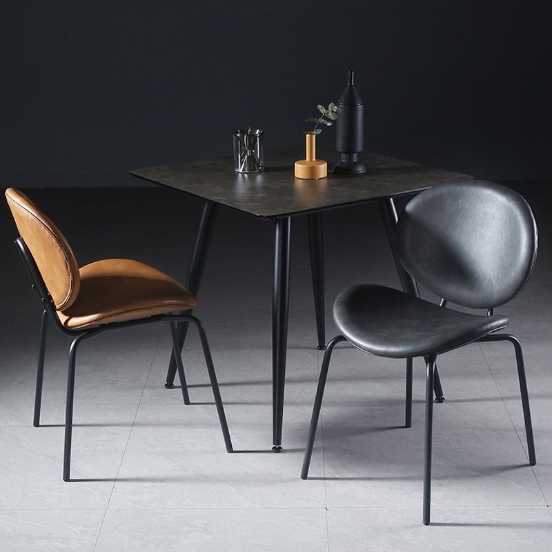 Contemporary Style Side Chair Leather Dining Chair for Dining Room Clearhalo 'Dining Chairs' 'Dining Tables & Seating' 'dining_chair' 'furn' 'furn_dining_chair' 'Furniture' 'Kitchen & Dining Furniture' 1200x1200_47279f3f-485f-426a-9fb9-f959c1ddb6ea