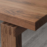 Rectangle Wood Dining Table Modern Pine Table in Brown with Double Pedestal Clearhalo ' dining_table' 'Dining Tables & Seating' 'Dining Tables' 'furn' 'furn_dining_table' 'Furniture' 'furniture_dining_table' 'Kitchen & Dining Furniture' 'kitchen&dining_furn' 'kitchen' 'kitchen_dining_table' 1200x1200_4727d211-d601-4056-b5ba-ee10f3fe7b1f