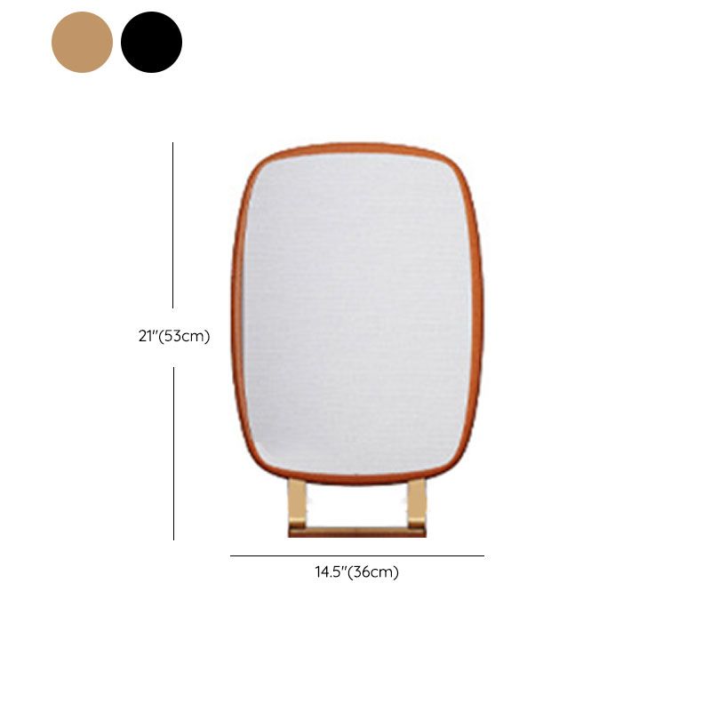 Glam Glam Faux Leather Vanity Dracks Table