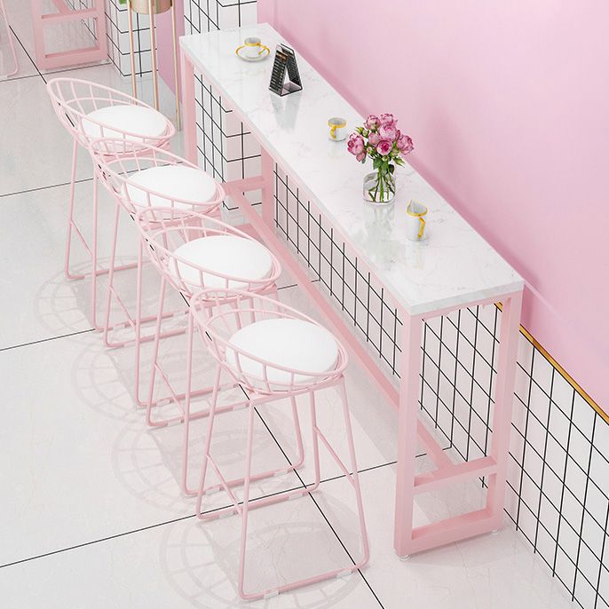 1/2/5 Pieces Table and Stool Set Faux Marble Pub Dining Set for Home Clearhalo 'Bar Furniture' 'furn' 'furn_home_bar_bar_sets' 'Furniture' 'Home Bars & Bar Sets' 'home_bar_bar_sets' 'Kitchen & Dining Furniture' 1200x1200_472860ca-b121-4f02-9403-770b51b838e3