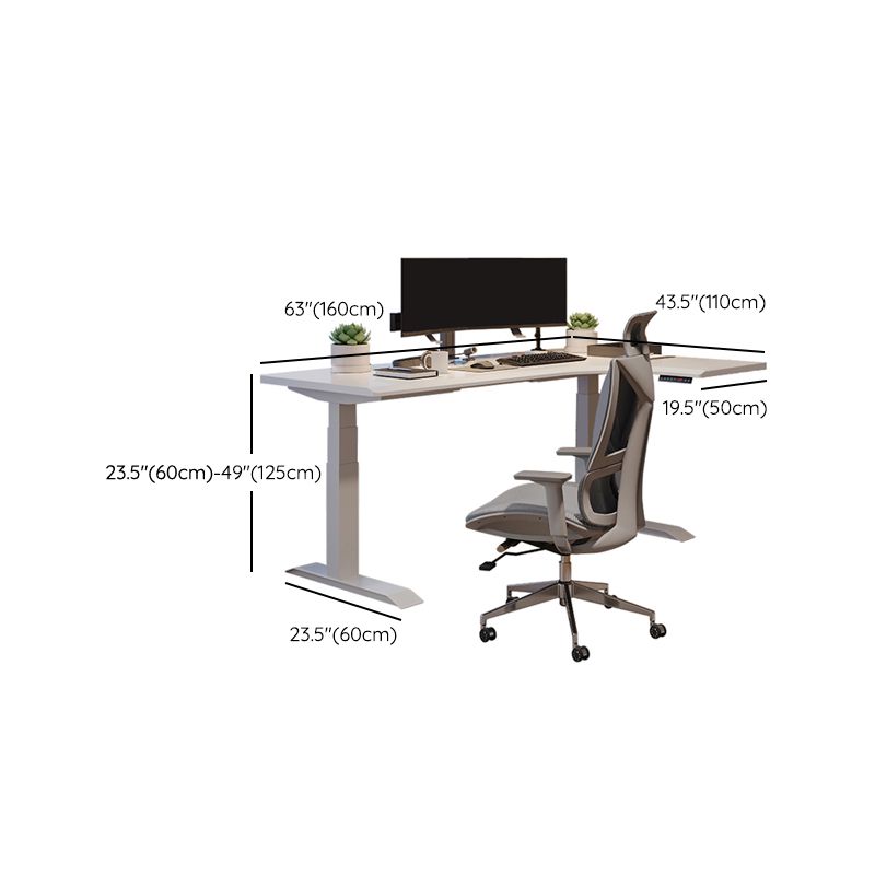 23,4-inch H Industrial Office Desk L-vorm Gefabriceerd Wood Writing Desk