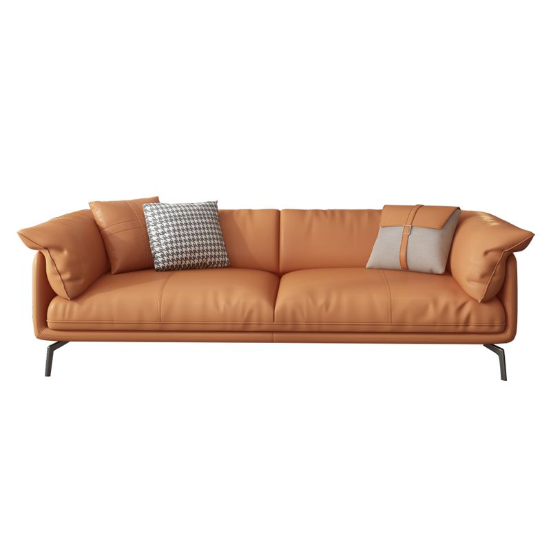 Modern 32.6" H Leather Pillow Top Arm Sofa Bed For Living Room Clearhalo 'furn' 'furn_sofas' 'Furniture' 'Living Room Furniture' 'Sofa' 'sofas' 1200x1200_472adbd5-c2bf-41f8-b7b9-faf5b8980597
