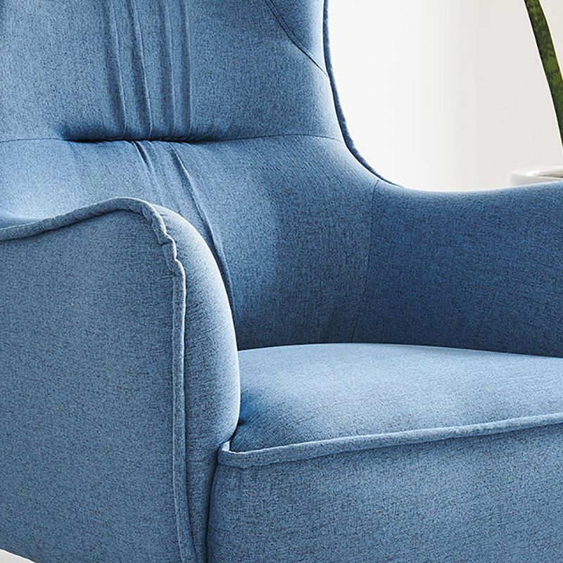 Mid-century Linen Blend Accent Armchair Arms Included Arm Chair Clearhalo 'Accent Chairs' 'accent_chairs' 'Chairs & Seating' 'furn' 'furn_accent_chairs' 'Furniture' 'Living Room Furniture' 1200x1200_472b161b-3fc5-4a00-a37c-14528c42dc10