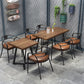 Industrial Solid Wood Dining Table Brown Table with Metal Base for Dinning Room Clearhalo ' dining_table' 'Dining Tables & Seating' 'Dining Tables' 'furn' 'furn_dining_table' 'Furniture' 'furniture_dining_table' 'Kitchen & Dining Furniture' 'kitchen&dining_furn' 'kitchen' 'kitchen_dining_table' 1200x1200_472c408e-de22-4aa7-8ecd-aecac12f7666