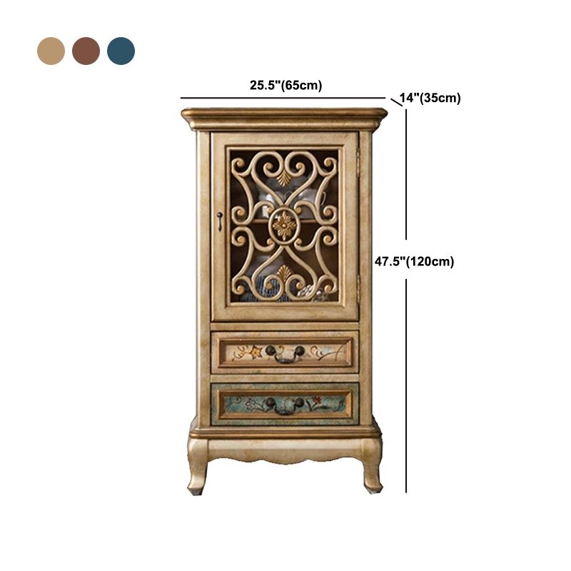 47.24"/61.02" Tall 1- Door Wooden Cabinet, Rectangle Accent Cabinet with Drawers Clearhalo 'Cabinets & Chests' 'cabinets_chests' 'furn' 'furn_cabinets_chests' 'Furniture' 'Living Room Furniture' 1200x1200_472d5b26-a8b5-4c14-84fd-b39a415b1e81