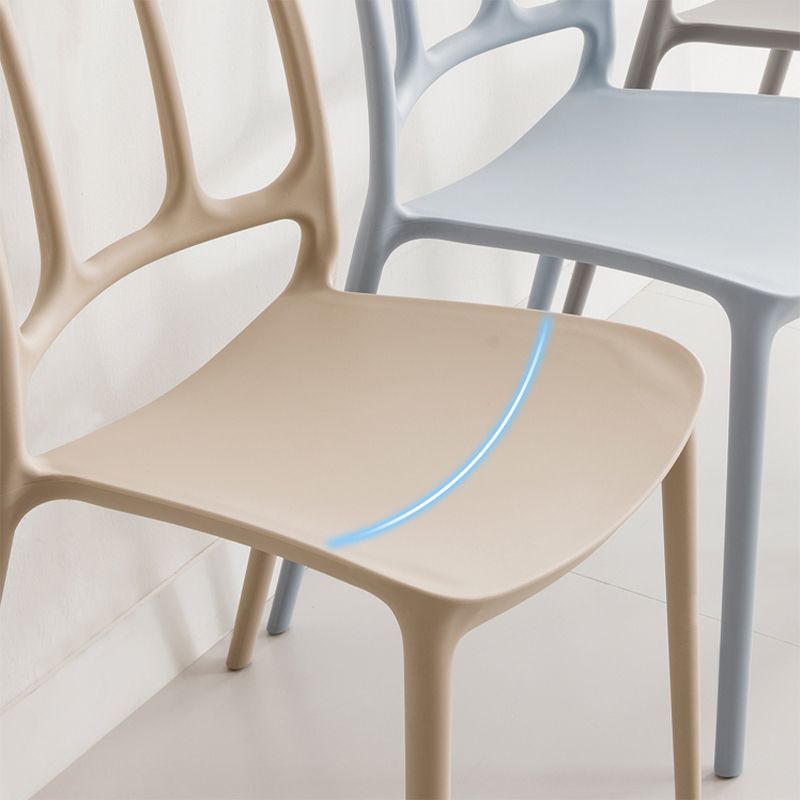 Scandinavian Plastic Dining Kitchen Room Chair Windsor Side Chair Clearhalo ' kitchen&dining_furn' 'Dining Chairs' 'Dining Tables & Seating' 'dining_chair' 'furn' 'furn_dining_chair' 'Furniture' 'furniture_dining_chair' 'Kitchen & Dining Furniture' 'kitchen' 1200x1200_472da385-84fc-4586-bbec-19cbd6b27f54