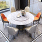 Modern Turntable Dinner Table Stainless Steel Base Stone Dining Table for Home Clearhalo 'Dining Tables & Seating' 'Dining Tables' 'dining_table' 'furn' 'furn_dining_table' 'Furniture' 'Kitchen & Dining Furniture' 1200x1200_472dc118-14d4-46f0-a6fc-9153b2d18844