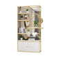 11.81"W Bookcase Glam Style Open Back Bookshelf for Office Study Room Home Clearhalo 'Bookcases' 'furn' 'furn_bookcases' 'Furniture' 'furniture_bookcases' 'kitchen' 'kitchen_bookcases' 'Living Room Furniture' 'Office Furniture' 1200x1200_472fb419-e930-41e2-b248-28caf48b964f