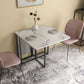 Faux Marble Dining Table Simplicity Style Sled Base Table for Dining Room Clearhalo ' dining_table' 'Dining Tables & Seating' 'Dining Tables' 'furn' 'furn_dining_table' 'Furniture' 'furniture_dining_table' 'Kitchen & Dining Furniture' 'kitchen&dining_furn' 'kitchen' 'kitchen_dining_table' 1200x1200_47306b82-6927-48b4-8656-00898af5f423