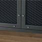 Black Industrial Accent Cabinet with Doors and Bar Pulls Storage Cabinet Clearhalo 'Cabinets & Chests' 'cabinets_chests' 'furn' 'furn_cabinets_chests' 'Furniture' 'Living Room Furniture' 1200x1200_47309cfc-1457-46c8-a1c8-f147f94d52f0