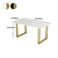 Nordic 1/5/7 Pieces Dining Set Rectangle Stone Dining Table for Kitchen