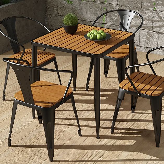 Industrial Style Dining Table 4 Metal Base Table for Home Kitchen Dinner Clearhalo ' dining_table' 'Dining Tables & Seating' 'Dining Tables' 'furn' 'furn_dining_table' 'Furniture' 'furniture_dining_table' 'Kitchen & Dining Furniture' 'kitchen&dining_furn' 'kitchen' 'kitchen_dining_table' 1200x1200_47353c3b-4db0-4277-9420-f947c0f8dc40