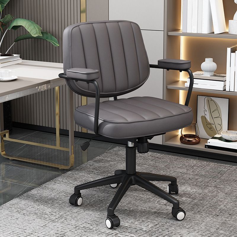 Faux Leather Task Chair Modern Adjustable Tilt Mechanism Office Chair Clearhalo 'furn' 'furn_office_chair' 'Furniture' 'furniture_office_chair' 'Office Chairs' 'Office Furniture' 'office_chair' 1200x1200_47367bae-9988-4f63-9dfd-6356c32982e6