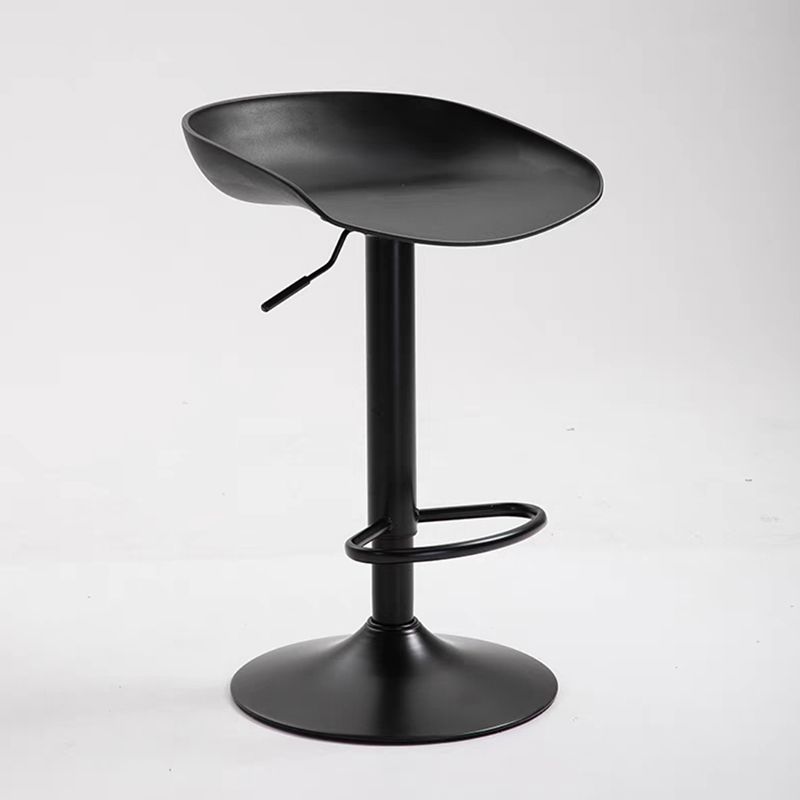 Industrial Backrest Chair with Metal Base Adjustable High Chair for Bistro Bar Clearhalo 'Bar Furniture' 'Bar Stools' 'bar_stools' 'furn' 'furn_bar_stools' 'Furniture' 'Kitchen & Dining Furniture' 1200x1200_473685a0-f147-456a-873e-281fbc121052