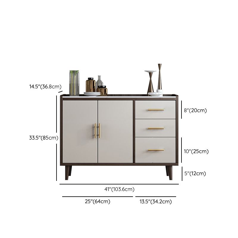 Mesa de piedra del gabinete del aparador glamoroso con piernas para la cocina