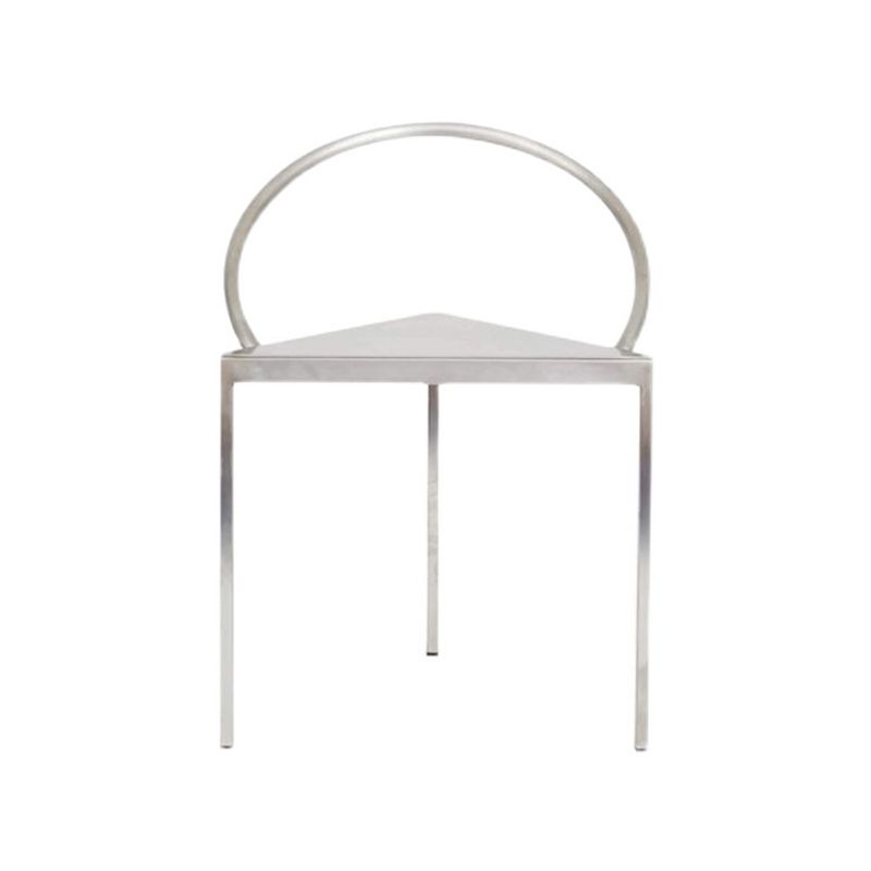 Industrial Arm Chair Metal Open Back Dining Room Chair for Dining Room