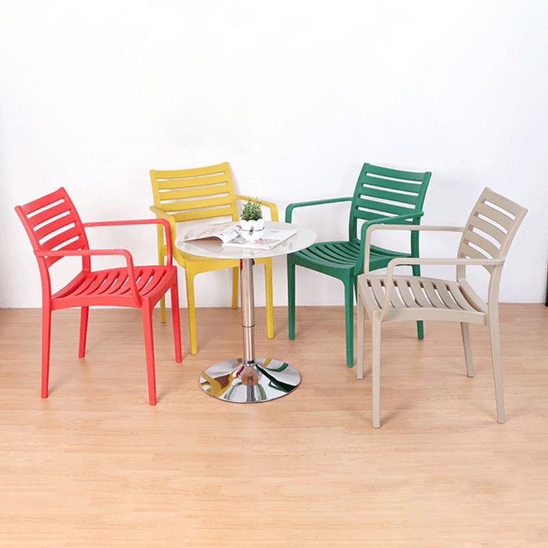 Contemporary Dining Chairs Dining Arm Side Chair with Plastic Legs Clearhalo ' kitchen&dining_furn' 'Dining Chairs' 'Dining Tables & Seating' 'dining_chair' 'furn' 'furn_dining_chair' 'Furniture' 'furniture_dining_chair' 'Kitchen & Dining Furniture' 'kitchen' 1200x1200_473ab36b-d697-488b-8854-a1b94c681071