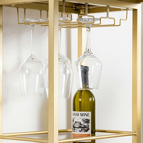 Glam White Stone Bar Dining Table Gold Iron Double Pedestal Bistro Table with Shelve Clearhalo 'Bar Furniture' 'Bar Tables' 'bar_tables' 'furn' 'furn_bar_tables' 'Furniture' 'furniture_bar_tables' 'Kitchen & Dining Furniture' 'kitchen&dining_furn' 'kitchen' 1200x1200_473c50eb-d3fc-43a9-a387-226087e71673