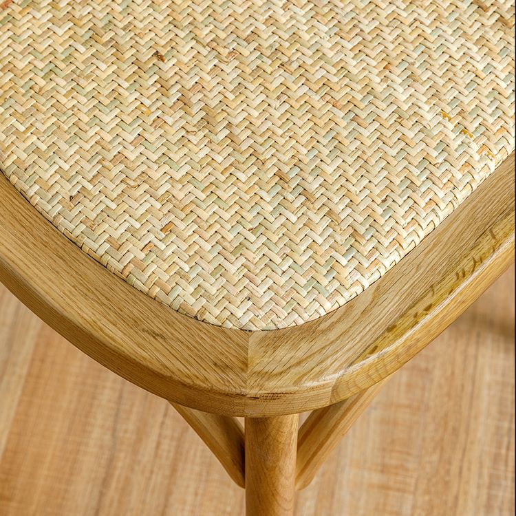 Chaise d'appoint de Style moderne, chaise de salle à manger en bois à dossier croisé pour la maison