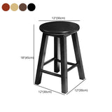 Industrial Wood Simple Retro Barstool Indoor Tall Stool with Round Seat Clearhalo 'Bar Furniture' 'Bar Stools' 'bar_stools' 'furn' 'furn_bar_stools' 'furniture_bar_stools' 'Kitchen & Dining Furniture' 'kitchen&dining_furn' 'kitchen' 'kitchen_furn' Furniture' 1200x1200_473f1ce2-3ca2-461e-89f9-d65ceb551bd5