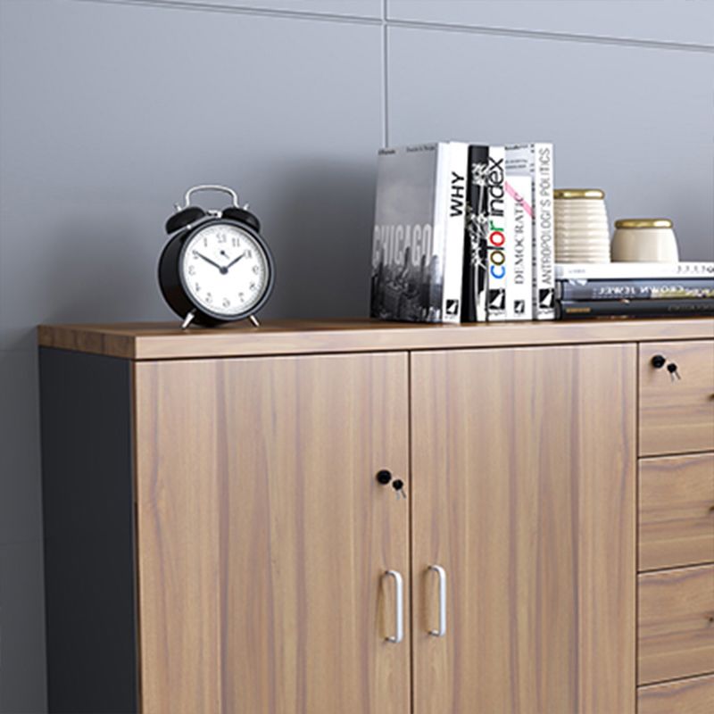 Archivo de archivos de almacenamiento moderno medieval marco de madera Archivo lateral