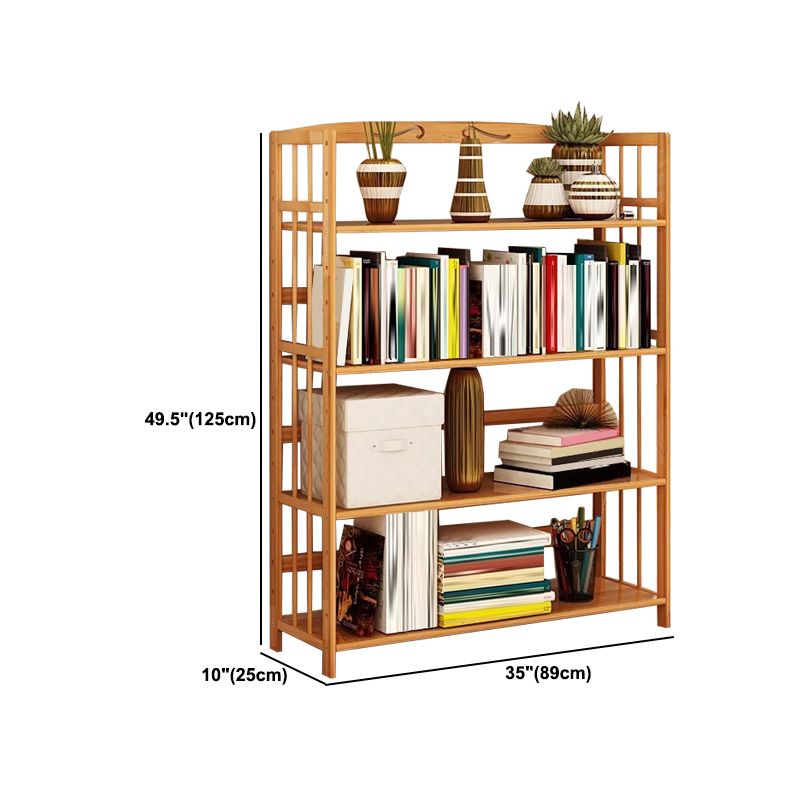 Contemporary Brown Bamboo Shelf Bookcase Open Bookcase for Study Room Clearhalo 'Bookcases' 'furn' 'furn_bookcases' 'Furniture' 'Office Furniture' 1200x1200_4742e532-ba25-4ec8-9b84-1533418d3bfe
