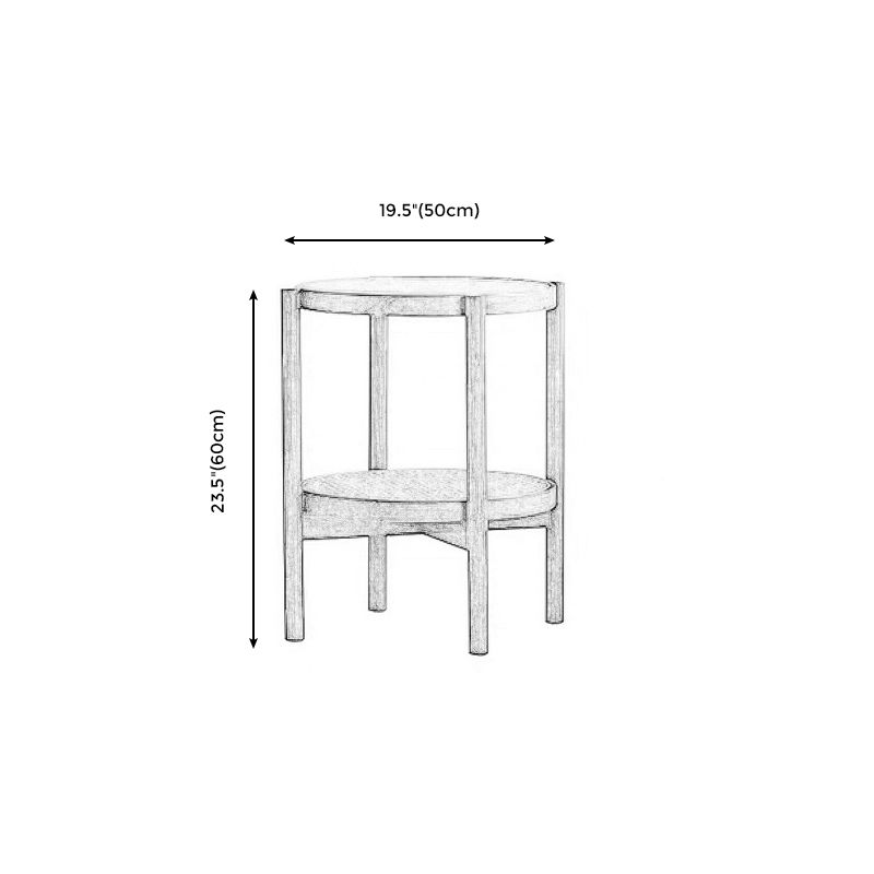 4 Legs Bunching Table with Solid Wood Base Round Coffee Table with Tempered Glass Top Clearhalo 'Coffee & Accent Tables' 'Coffee Tables' 'coffee_tables' 'furn' 'furn_coffee_tables' 'Furniture' 'Living Room Furniture' 1200x1200_4742e7ab-9a00-41b7-b478-9ee3a32317e6