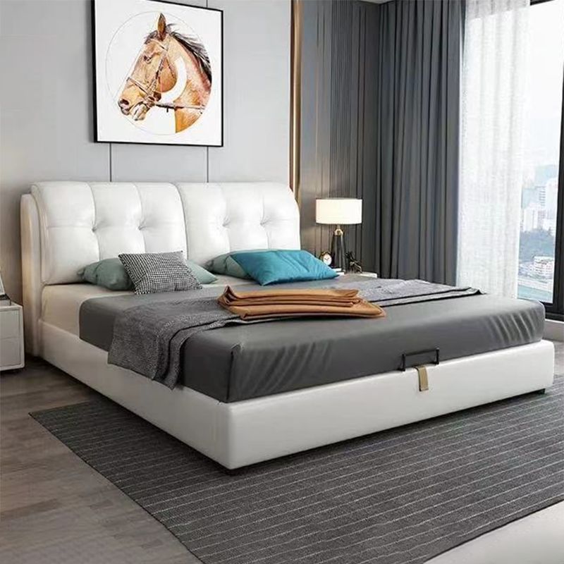 Glam Pine Wood Mattress Included with Headboard Rectangular Bed Frame Clearhalo 'Bedroom Furniture' 'Beds' 'furn' 'furn_beds' 'Furniture' 1200x1200_4742e806-6c20-426b-a5ec-a125d2668c44