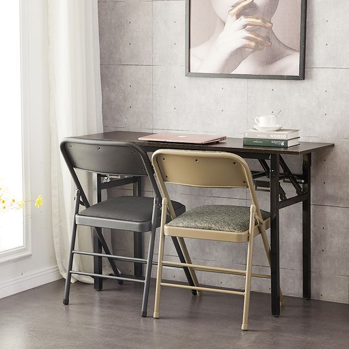 Industrial Style Folding Upholstered Side Chairs Open Back Dining Side Chairs Clearhalo ' kitchen&dining_furn' 'Dining Chairs' 'Dining Tables & Seating' 'dining_chair' 'furn' 'furn_dining_chair' 'Furniture' 'furniture_dining_chair' 'Kitchen & Dining Furniture' 'kitchen' 1200x1200_4743f3cc-2359-4041-95dc-315d337be0e6