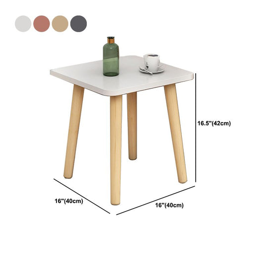 Mesa de acento de madera contemporánea Nightsnand de 16.5 "Cama de altura Nightsand