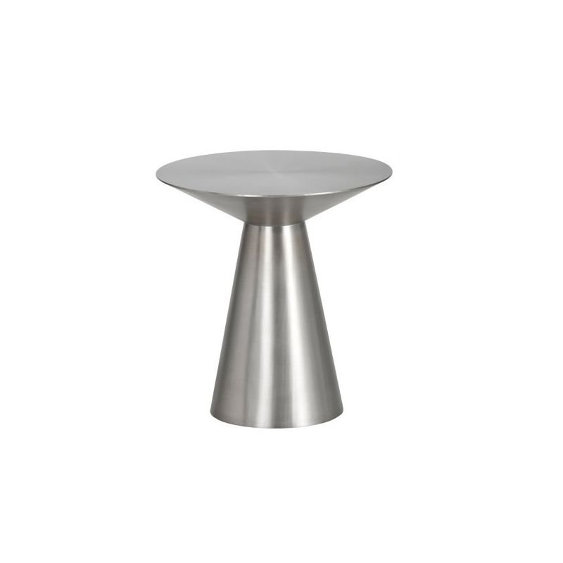 19.6"/21.6"/27.5" Tall Pedestal End Table Stainless Steel Round Side End Table Clearhalo 'Coffee & Accent Tables' 'End & Side Tables' 'end_side_table' 'end_side_tables' 'furn' 'furn_end_side_tables' 'Furniture' 'furniture_end_side_table' 'Living Room Furniture' 1200x1200_4746a7e6-abe8-4373-bcf3-03b54eb29e6d