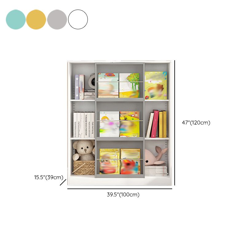 Engineered Wood Standard Bookshelf Contemporary Closed Back  Bookcase