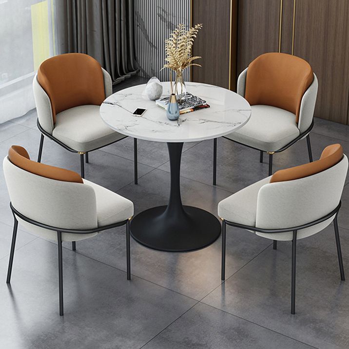 Round Pedestal Base Dining Table Modern Stone Table for Milk Tea Shop Clearhalo 'Dining Tables & Seating' 'Dining Tables' 'dining_table' 'furn' 'furn_dining_table' 'Furniture' 'Kitchen & Dining Furniture' 1200x1200_47492287-3c7e-4378-b35f-40e5e9c90f7d