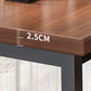 Table de bar de bistro de style moderne Table de bar à tréteaux en bois rectangulaire