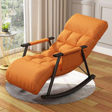 Chaise de fauteuil inclinable moderne Chaise à bascule de couleur unfted avec cadre gris