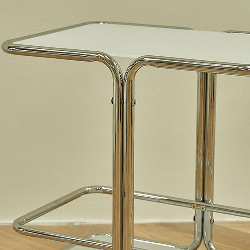 Contemporary Corner Table Double Tier Accent Side Table with Shelf Clearhalo 'Coffee & Accent Tables' 'End & Side Tables' 'end_side_tables' 'furn' 'furn_end_side_tables' 'Furniture' 'Living Room Furniture' 1200x1200_474af4de-d5d3-446f-acda-a3bd0ace7b8a