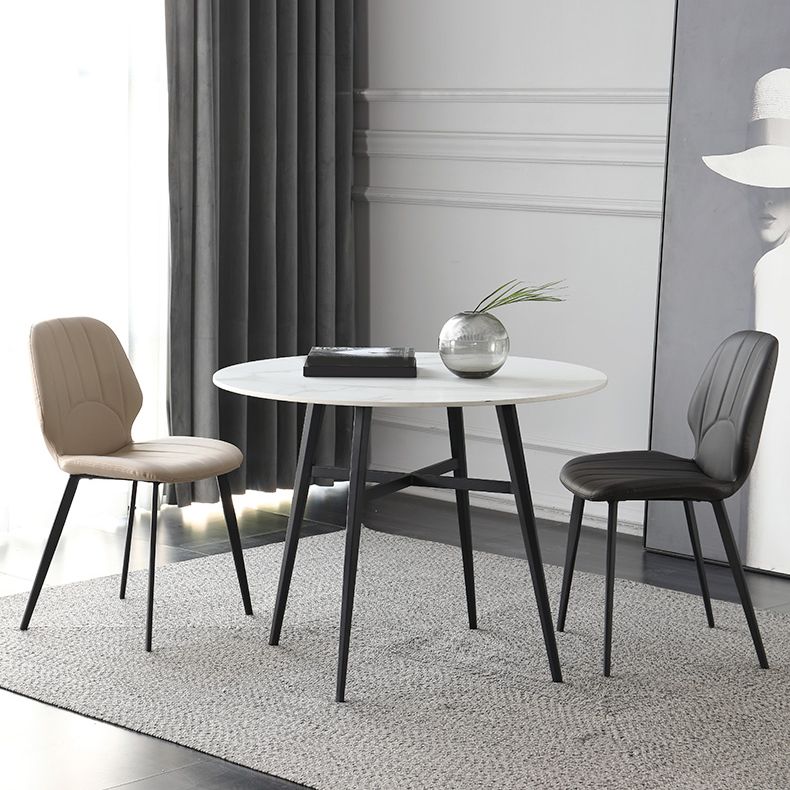 Set di mobili da pranzo contemporanei 1/2/3/5 pezzi e sedie da pranzo in pietra sinterizzate