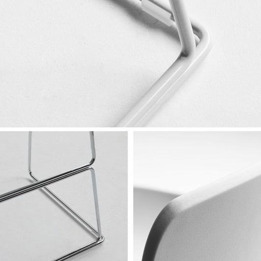 Modern Style Bar-stool Plastic Counter Bar Stool with Metal Legs for Kitchen Clearhalo 'Bar Furniture' 'Bar Stools' 'bar_stools' 'furn' 'furn_bar_stools' 'Furniture' 'furniture_bar_stools' 'Kitchen & Dining Furniture' 1200x1200_474e3546-72b1-4ca3-8514-541b208cdf17