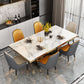 Traditional Luxury Marble Dining Table Rectangle Table with Gold Stainless Steel Pedestal Clearhalo ' dining_table' 'Dining Tables & Seating' 'Dining Tables' 'furn' 'furn_dining_table' 'Furniture' 'furniture_dining_table' 'Kitchen & Dining Furniture' 'kitchen&dining_furn' 'kitchen' 'kitchen_dining_table' 1200x1200_474fa486-54f6-4a0e-885f-d9667e64c3b9