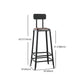 Industrial Footrest Armless Barstool Leather Stackable Coffee Shop Stool Clearhalo 'Bar Furniture' 'Bar Stools' 'bar_stools' 'furn' 'furn_bar_stools' 'Furniture' 'furniture_bar_stools' 'Kitchen & Dining Furniture' 1200x1200_4750f67a-291d-4393-a866-fbe445b93e0e