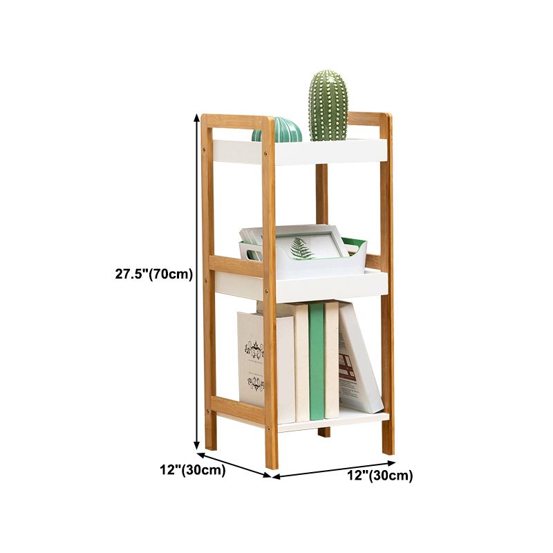 Houten open boekenplank moderne rechthoek boekenkast met planken