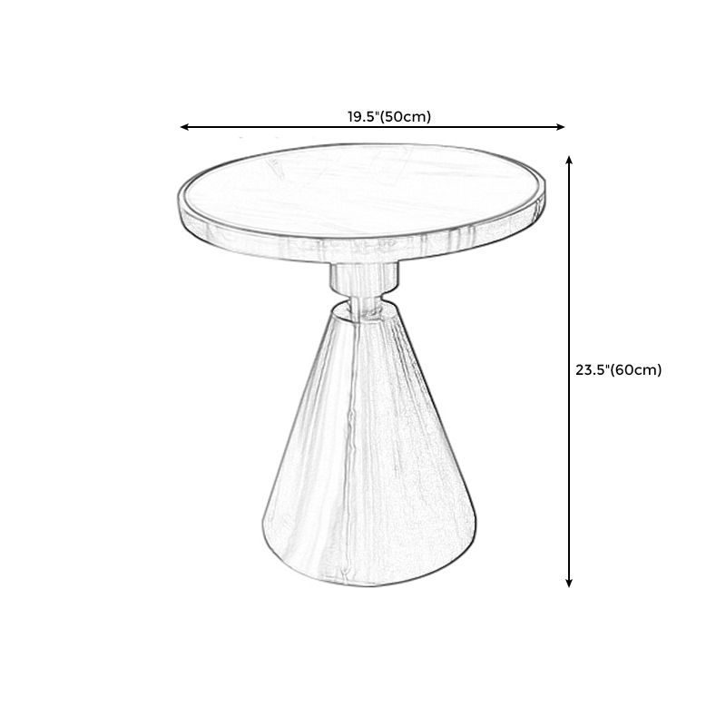 23,6 "tavolo laterale del piedistallo mentale moderno alto per soggiorno per soggiorno