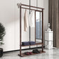 Modern Style Wardrobe Home Wooden Wardrobe Armoire with Mirror