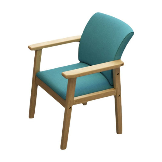 Modern Kitchen Khaki Dining Arm Chair Solid Wood Solid Back Dining Arm Chair Clearhalo ' kitchen&dining_furn' 'Dining Chairs' 'Dining Tables & Seating' 'dining_chair' 'furn' 'furn_dining_chair' 'Furniture' 'furniture_dining_chair' 'Kitchen & Dining Furniture' 'kitchen' 1200x1200_4755037b-0747-4de8-9712-d77405c6ba23