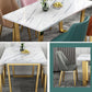 Rectangular Scandinavian Style Sintered Stone Dining Room Set Dining Furniture with Metallic Base Clearhalo 'Dining Room Sets' 'Dining Tables & Seating' 'dining_room_set' 'furn' 'furn_dining_room_set' 'Furniture' 'furniture_dining_room_set' 'Kitchen & Dining Furniture' 'kitchen&dining_furn' 'kitchen' 1200x1200_4755e64e-a656-4dbb-903f-be8b7475d54e