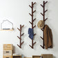 Contemporary Simple Hall Tree Wooden Wall Mounted Hall Tree with Hook