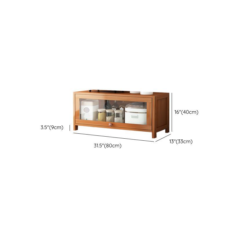 Brown Bamboo Kitchen Server Modern Dining Server for Living Room Clearhalo 'buffet_sideboard' 'Buffets & Sideboards' 'furn' 'furn_buffet_sideboard' 'Furniture' 'Kitchen & Dining Furniture' 1200x1200_4757d8d7-aa77-47c2-a53f-7d443b5b98d6